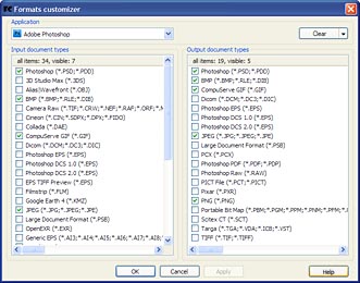 configure file dialog